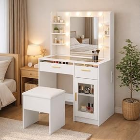 鏡台・ドレッサー(ベッドルーム家具) 通販 | Amazon Home&Kitchen