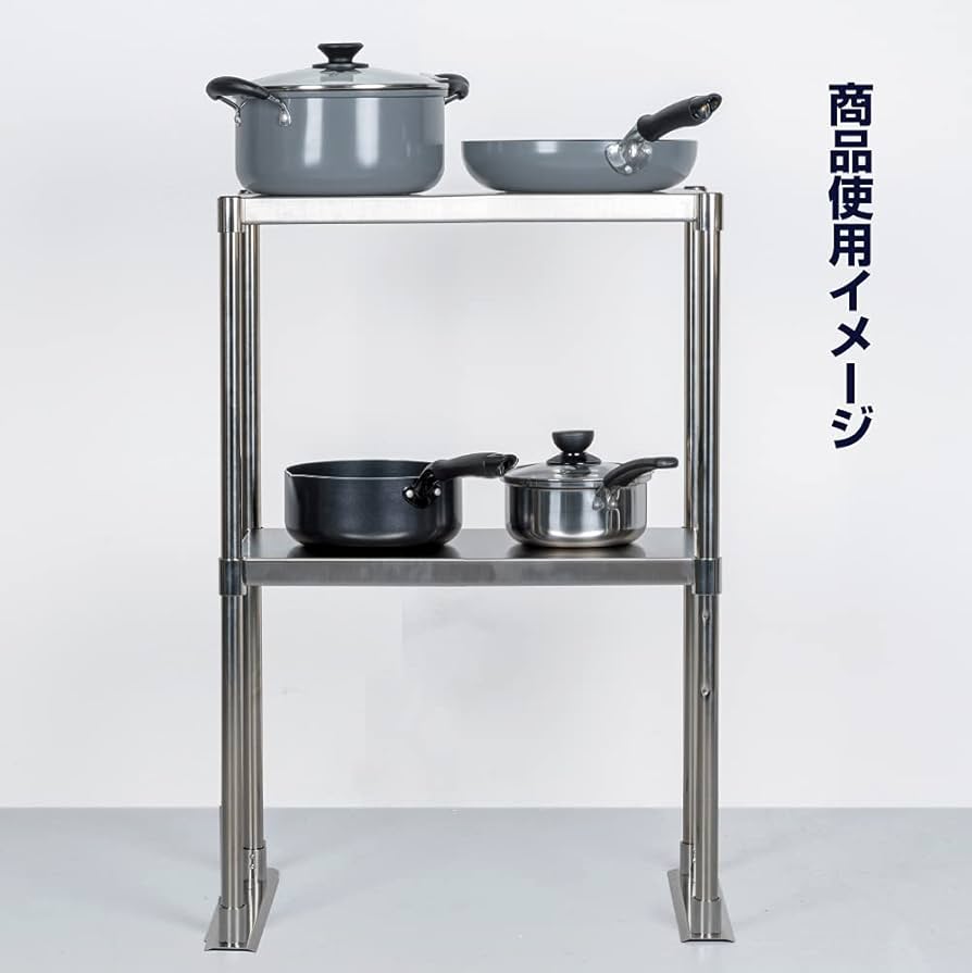 タニコー 業務用ステンレスガスコンロ台 ガード付き H810×600×600