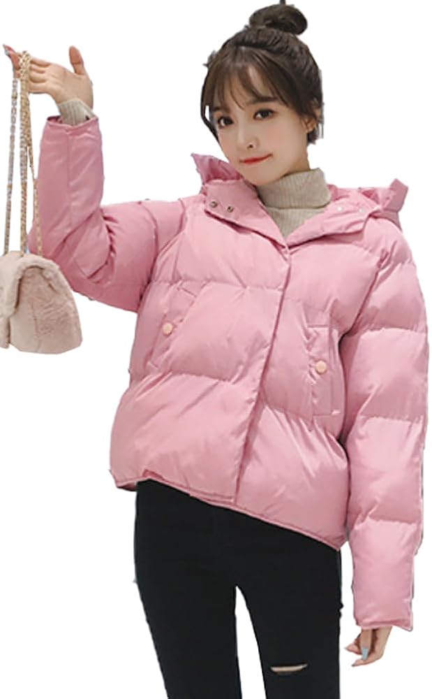Amazon | [PACARON] 中綿 ショート コート レディース ダウン 綿 防寒