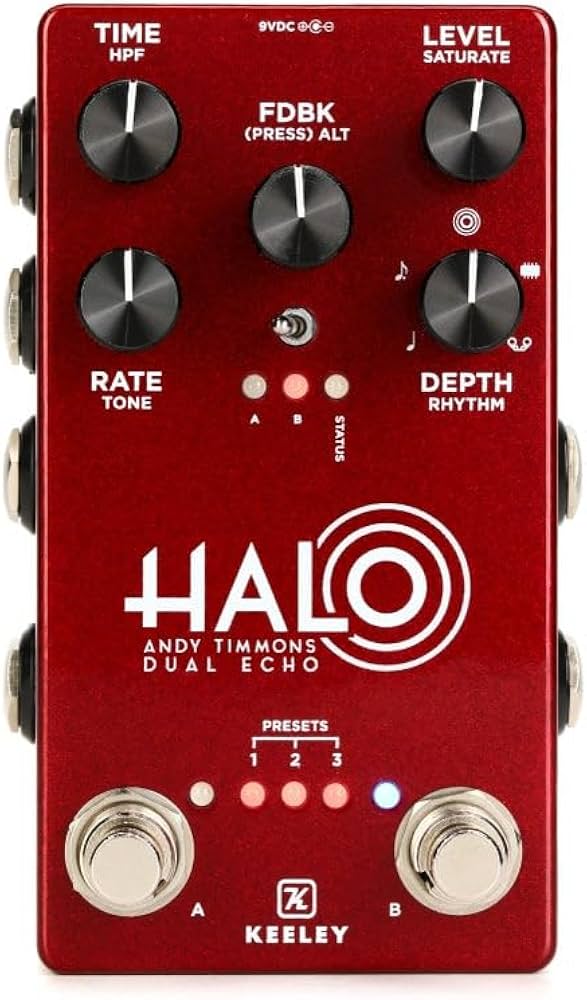 Amazon.com: Keeley Halo Andy Timmons Dual Echo Pedal - Andy Apple