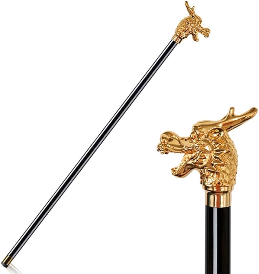 Amazon.co.jp: 動物の頭のハンドルの歩くスティックの王族のパターン