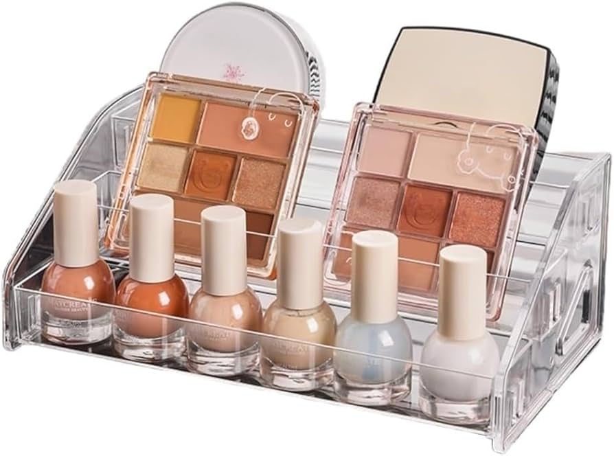 Amazon | アイシャドウホルダー コスメ収納 5仕切り アクリル素材