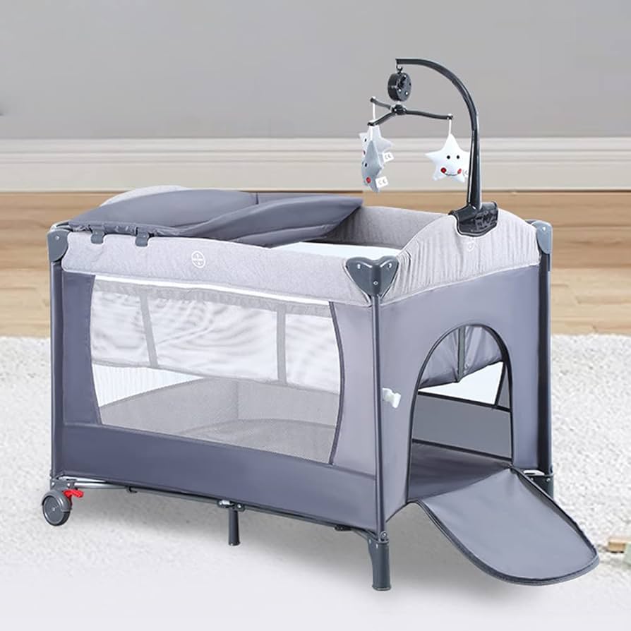 Amazon.co.jp: Wondc ベビーベッド プレイヤード ベビーサークル