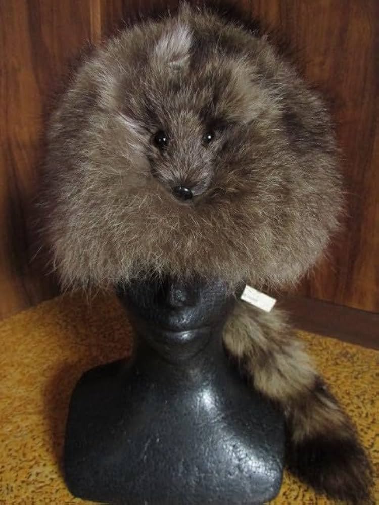 Amazon.co.jp: Kates 尻尾 毛皮 帽子 ラクーンテイル キャップ ロシア