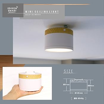 Amazon.co.jp: 【Alexa対応】エジソンスマート ウッド調 ミニ