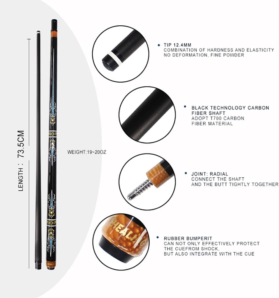 Amazon.co.jp: KHEALING ビリヤード キュー カーボン T 700カーボン