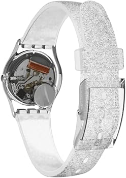 Amazon.co.jp: [スウォッチ]SWATCH 腕時計 LadyレディSILVER GLISTAR