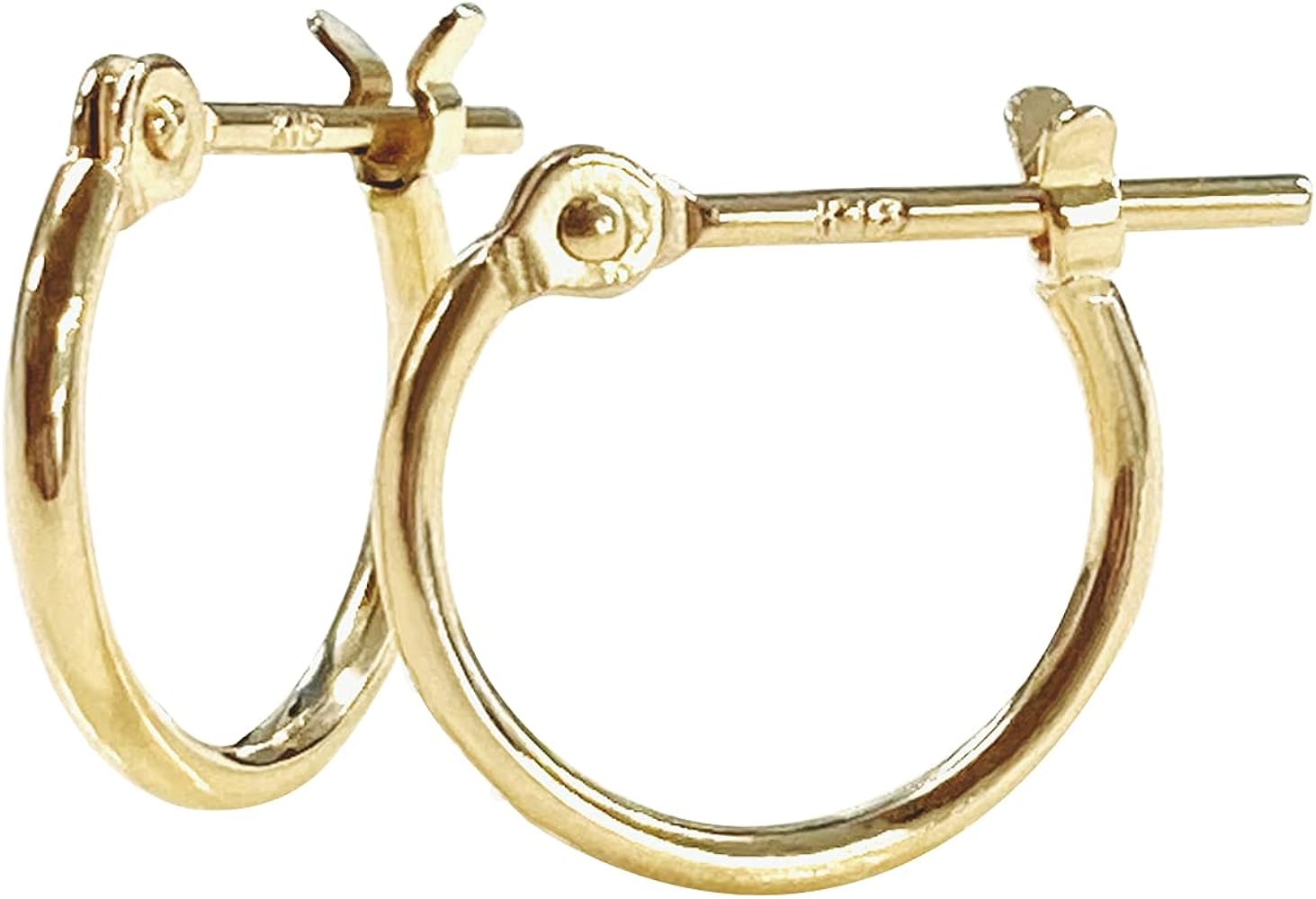 Amazon.co.jp: L&Co エルアンドコー K18 イエローゴールド フープ