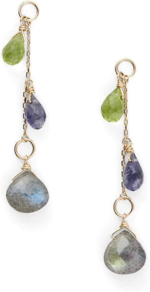 Amazon | [アガット] K10マルチストーンピアスチャーム | チャーム 通販