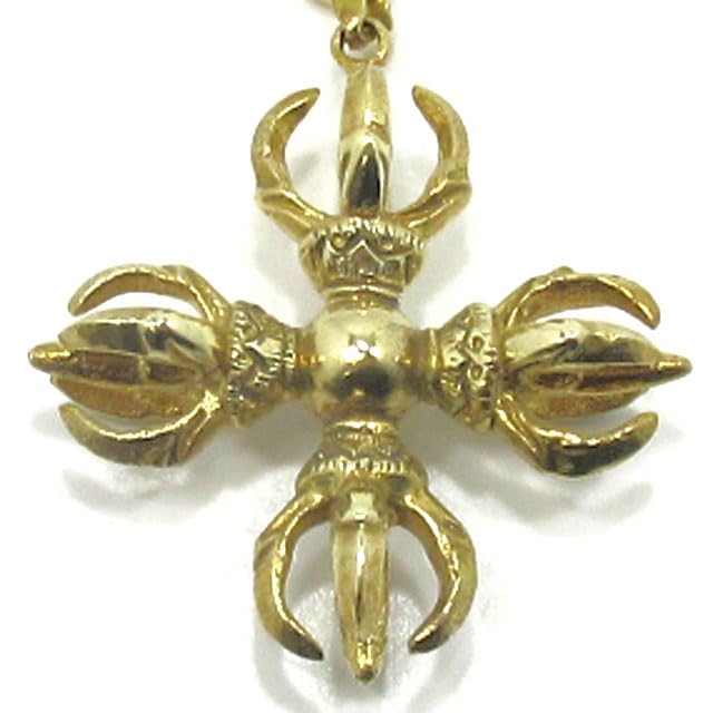 Amazon｜チベット密教 法具 カツマ 羯磨 金剛杵 十字 五鈷杵