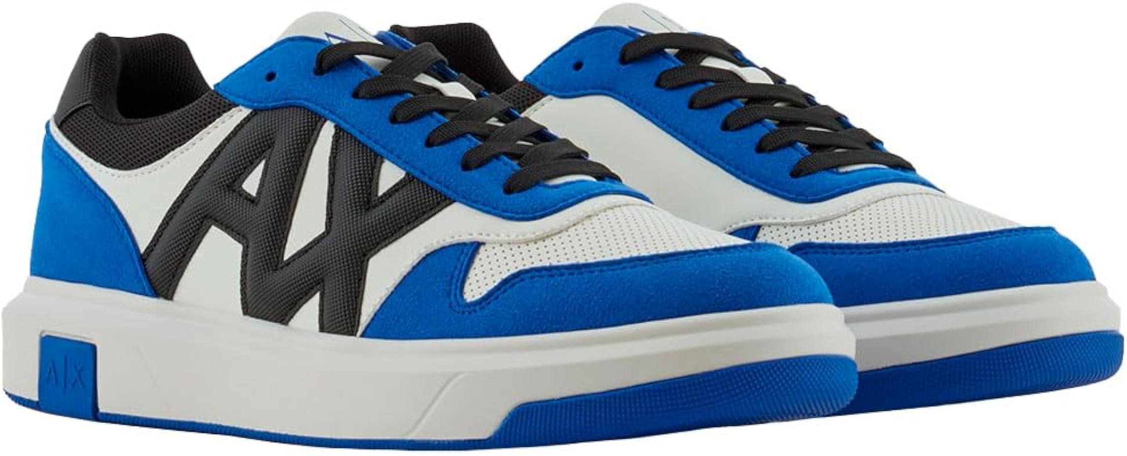 Amazon.com | Armani Exchange Men's Venice Lace Up, Bluette/Black