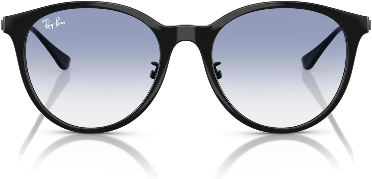 Amazon | Ray-Ban(レイバン) Rb4334d スクエアサングラス, ブラック