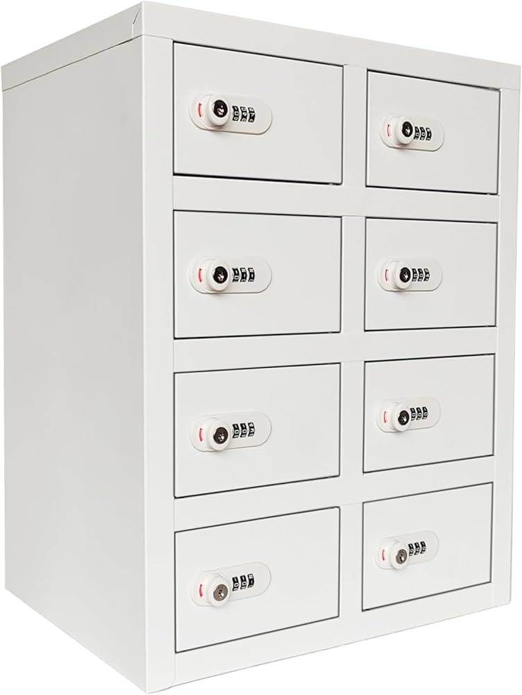 Amazon.co.jp: 貴重品ロッカー 金庫 小型 鍵付き ダイヤル錠 スチール