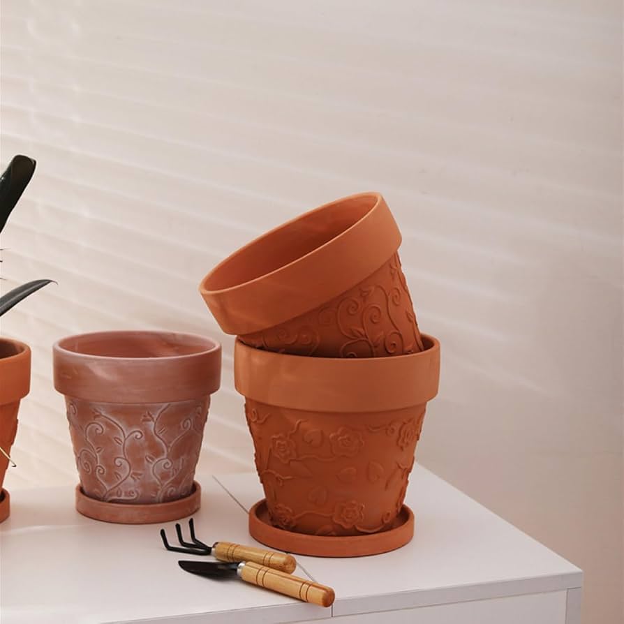 Amazon.co.jp: [ADSNS] ガーデニングに最適なテラコッタ植木鉢