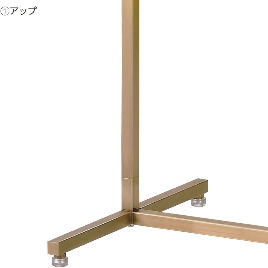Amazon｜ハンガーラック アンティーク ゴールド 角パイプ W90cm 耐荷重