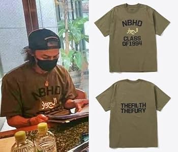 Amazon.co.jp: B'z 稲葉浩志 着用 Tシャツ M ネイバーフッド カーキ