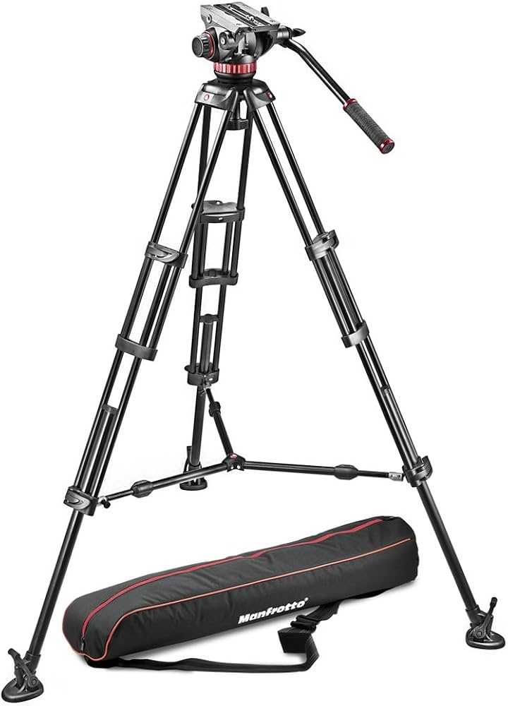 Amazon | Manfrotto ビデオキット ツイン3段アルミ MSタイプ MVH502A