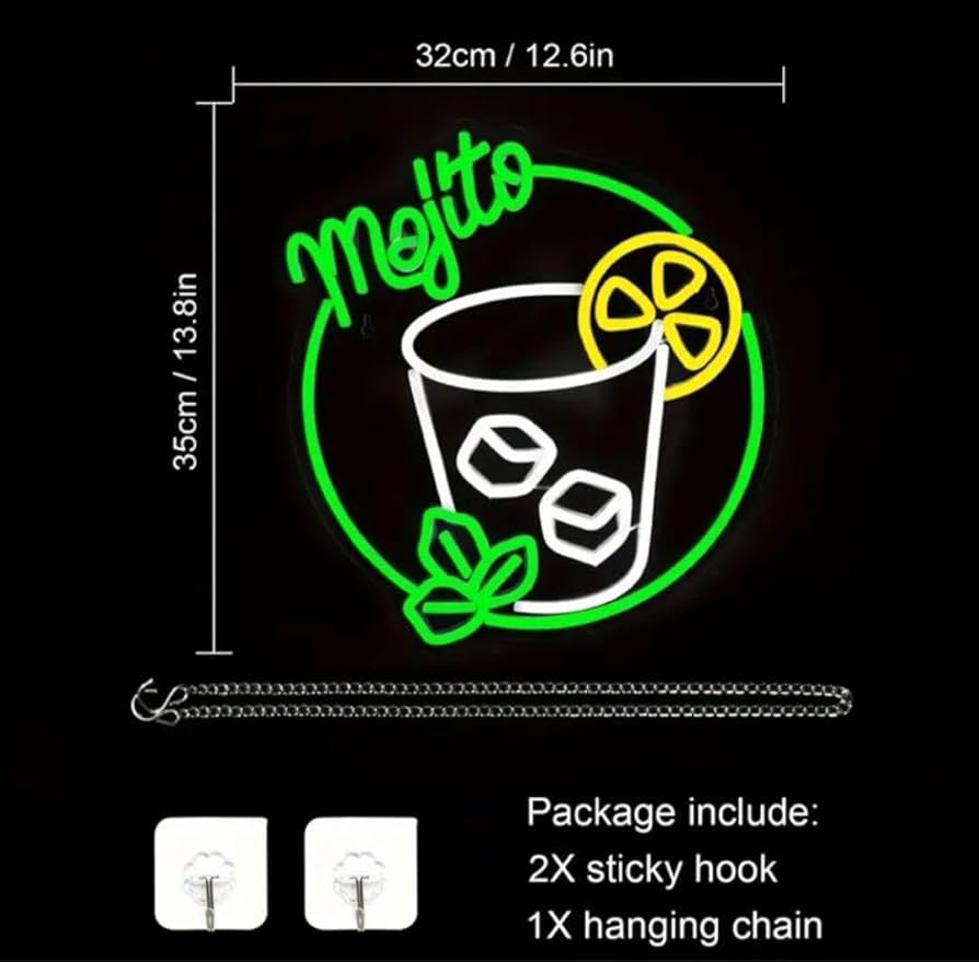 バカルディ モヒート ネオン看板 【公式通販】