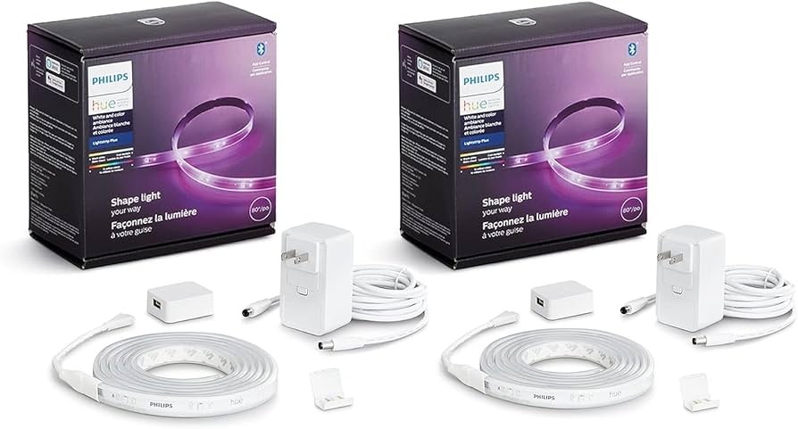 Amazon.com: Philips Hue Indoor 6-Foot Smart LED Light Strip Plus