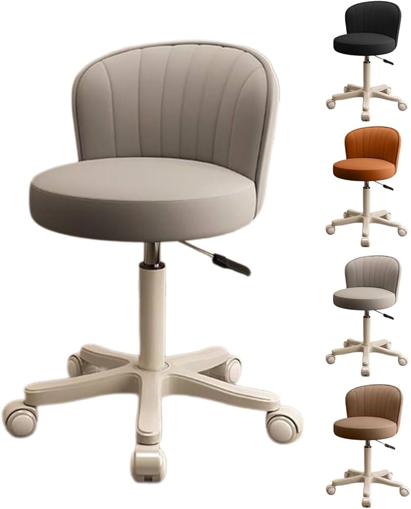 Amazon | 昇降椅子 キャスター付き コンパクト 丸椅子 360°回転 高い