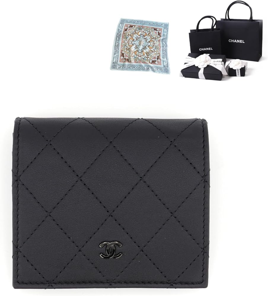 Amazon | [ラッピング済み/セット品] CHANEL シャネル 二つ折り財布