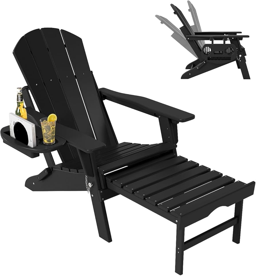 Amazon.com: NAVINE Adjustable Adirondack Chair with Retractable