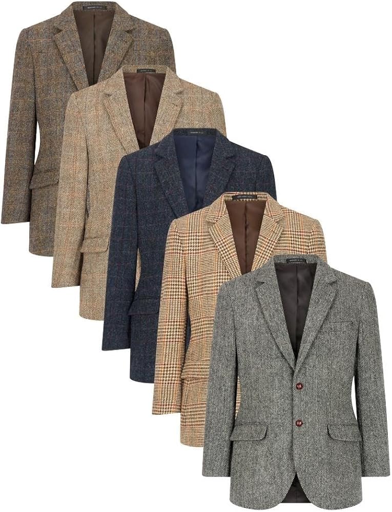 Walker and Hawkes Harris Tweed Blakemore Blazer for Men - Hand