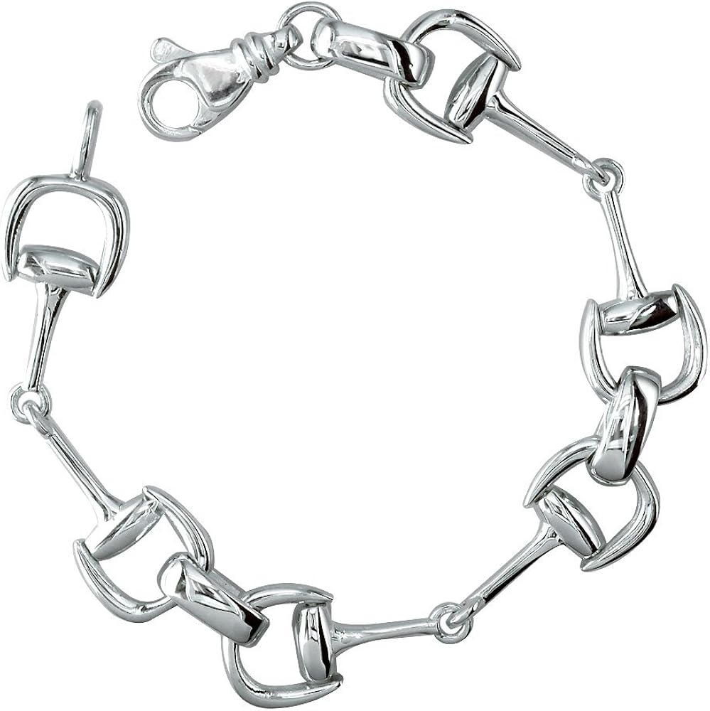 Amazon | ホースビットリンクブレスレット スターリングシルバー, 7