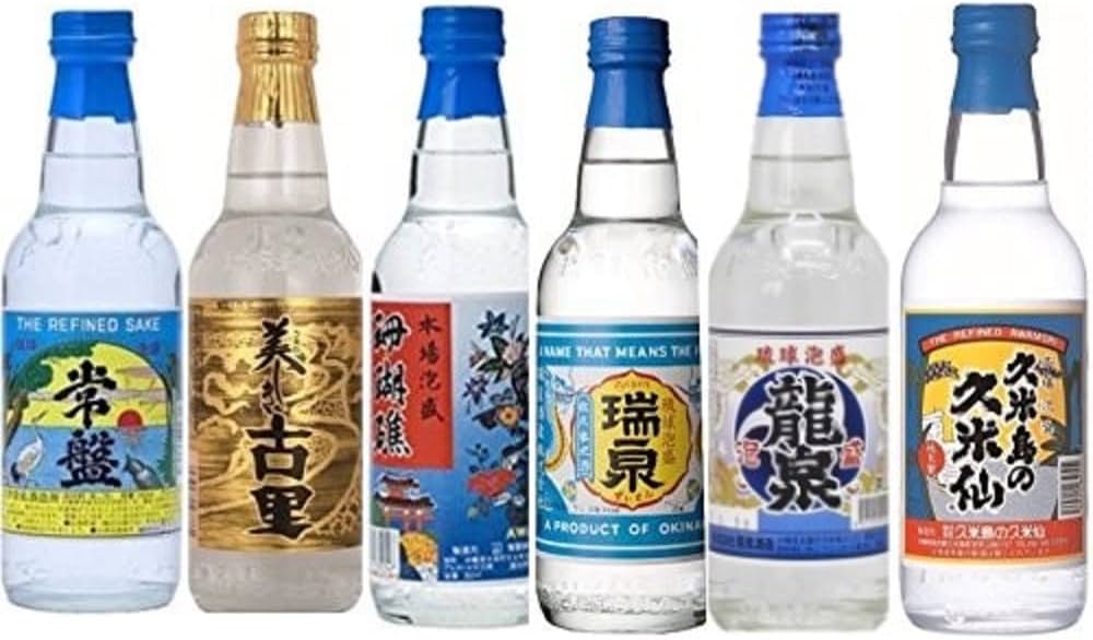 Amazon.co.jp: 沖縄泡盛 32蔵大集合！ 6種類 飲み比べ360ml×6本セット