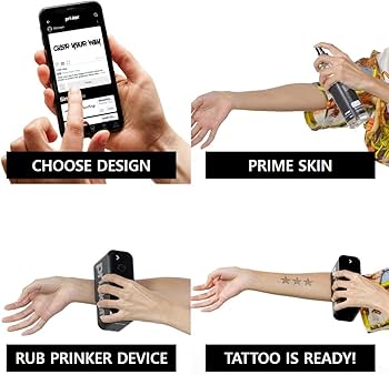 Amazon.com : Prinker S Temporary Tattoo Device Package for Your