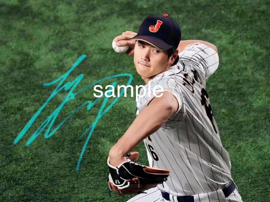 Amazon.co.jp: 大谷翔平 サイン フォト WBC 2023 : おもちゃ