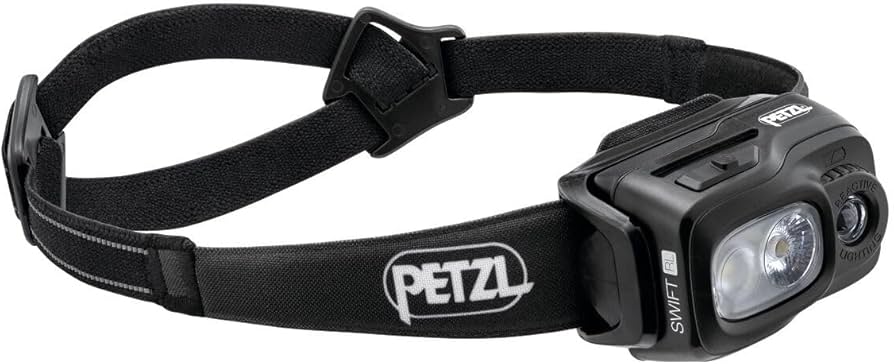 Amazon.com : PETZL Swift RL Headlamp - Black (Legacy) : Sports