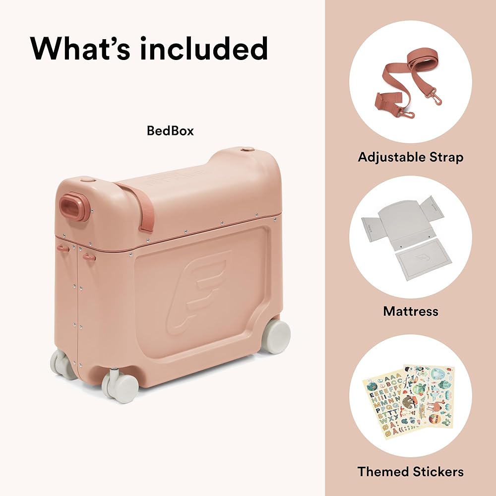 Amazon.com | Stokke JetKids BedBox, Coral Pink - Ride-On Suitcase