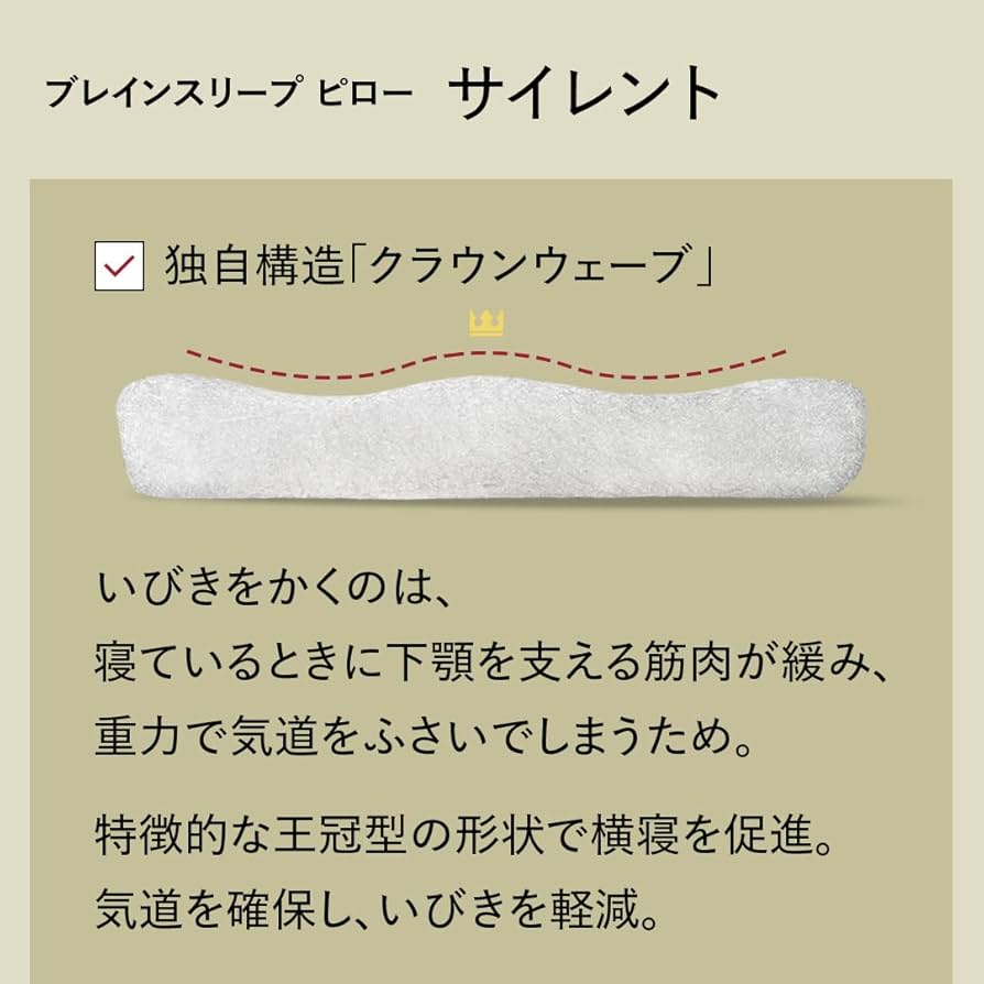 Amazon｜[BRAIN SLEEP] ブレインスリープ ピロー サイレント｜枕