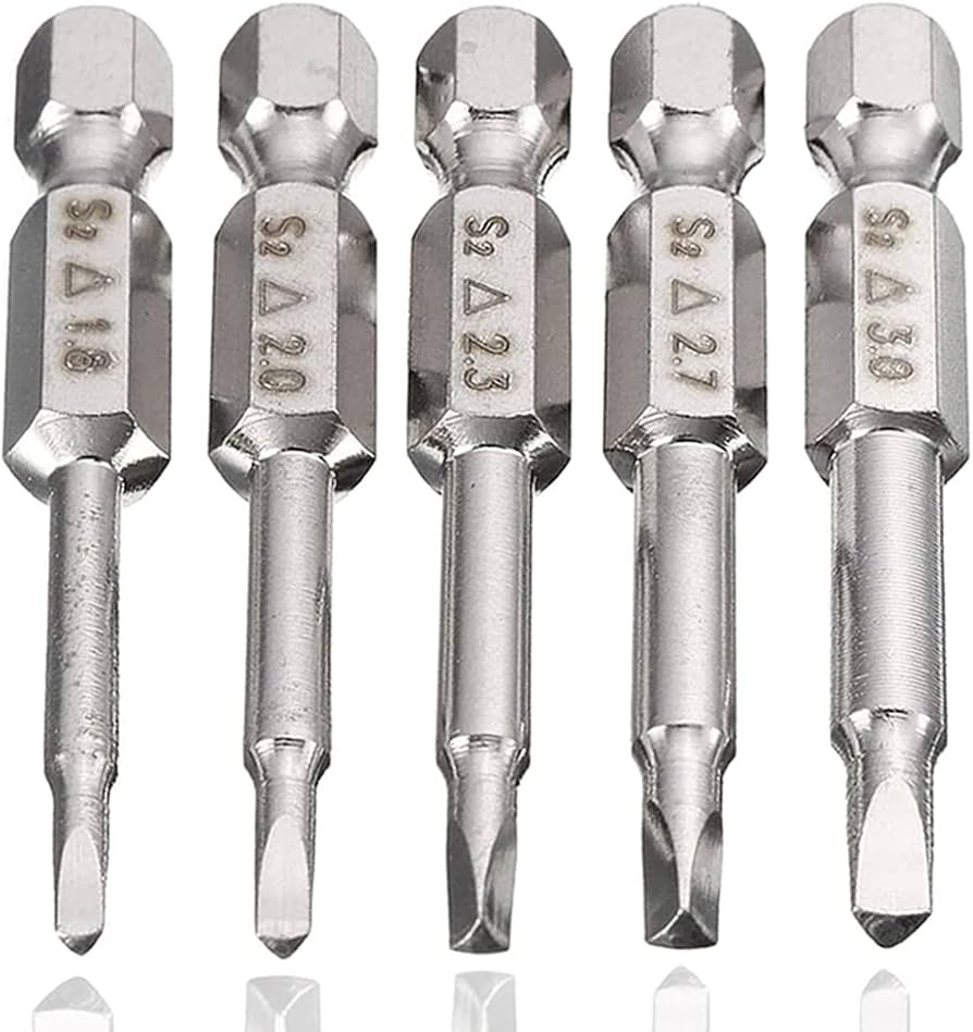 Eyech 5pcs Triangle Head Screwdriver Bits Magnetic Triangle Bit