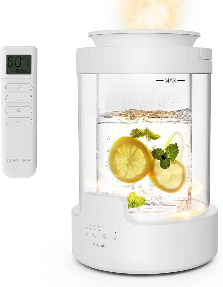 Amazon.co.jp: 【新登場 100℃高熱抗菌 スチーム式】NIPLIFE 加湿器