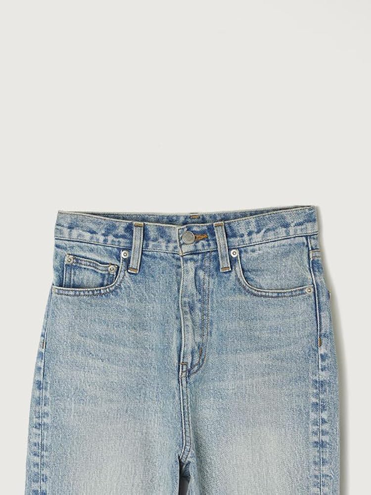 Amazon | [anuans] Slim straight denim (JP, 数字サイズ, 0, BLACK