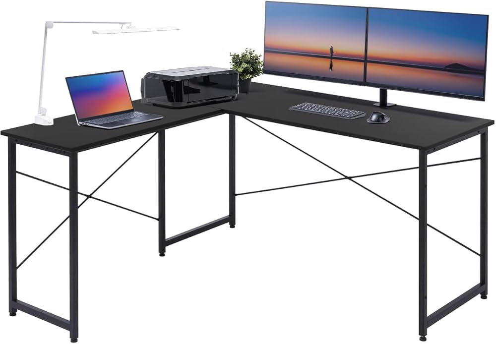Amazon | サンワダイレクト L字デスク パソコンデスク L字 モニター