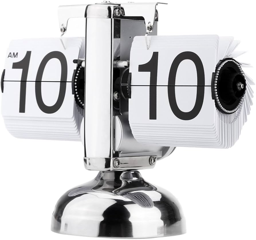 Amazon.co.jp: Aosnow レトロフリップスタンドクロック パタパタ時計