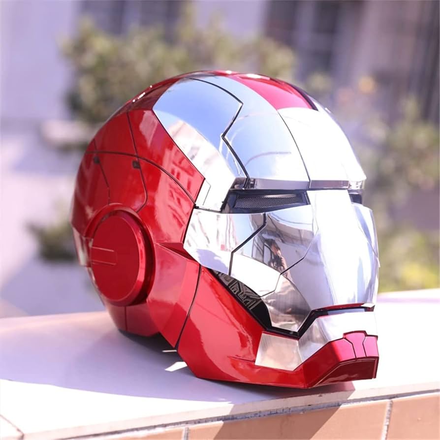 Amazon.co.jp: AUTOKING Iron Man MK5電動ヘルメット、マルチピース