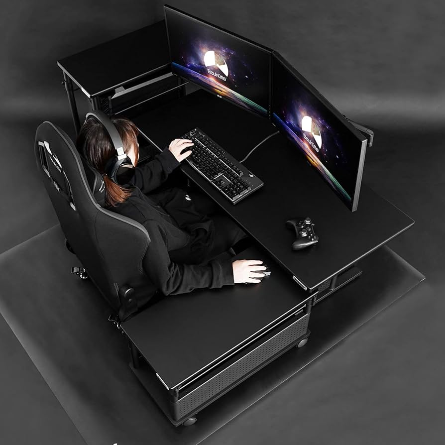 Amazon.co.jp: Bauhutte ( バウヒュッテ ) 昇降式 L字デスク ロー