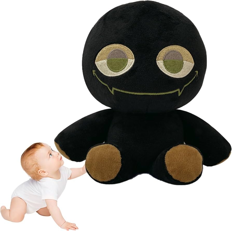 Amazon.co.jp: 黒と白のボブぬいぐるみ、スラップバトルボブぬいぐるみ