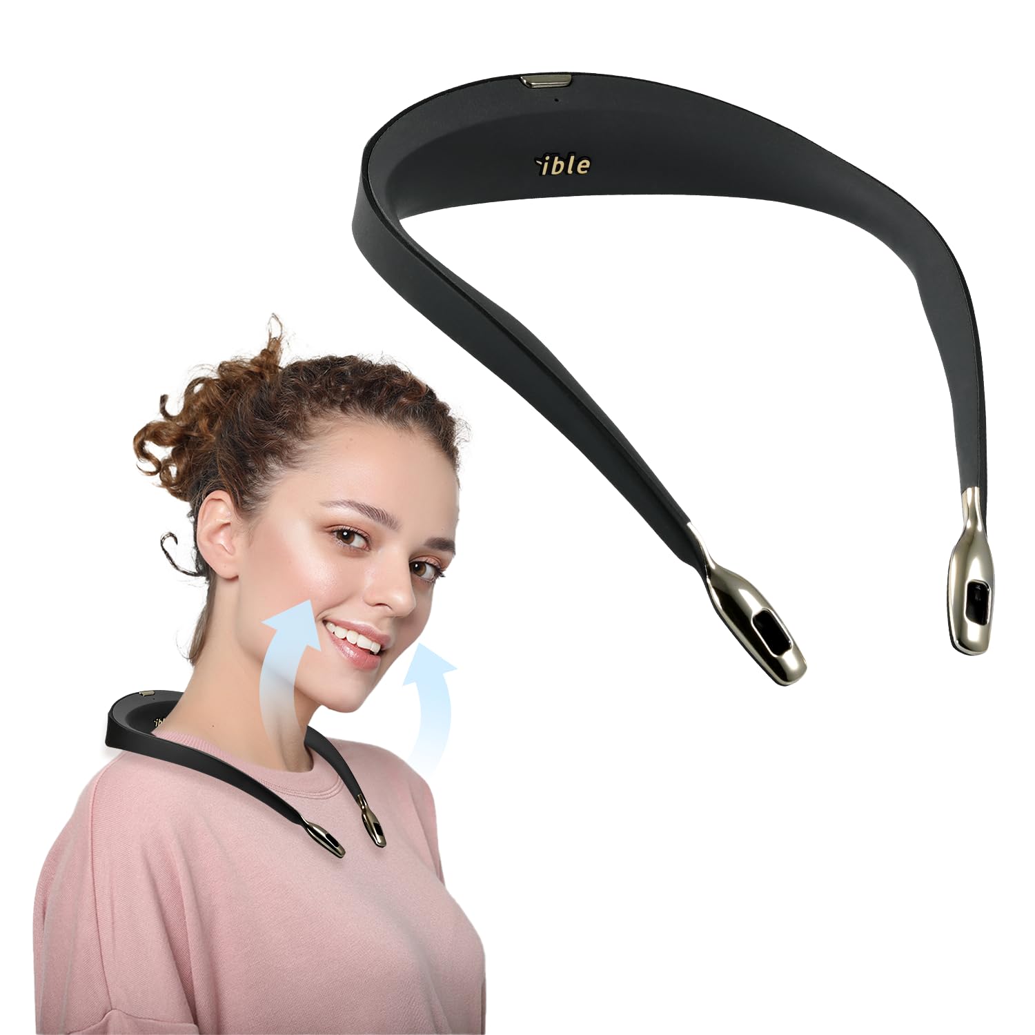 Amazon | ible Airvida 首掛け式空気清浄機 L1 (black) | ible