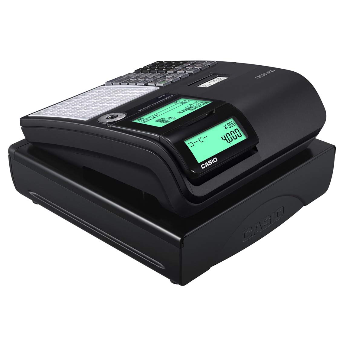 Amazon | カシオ レジスター 4部門 飲食店向け 小型 ドロア TK-400-BK