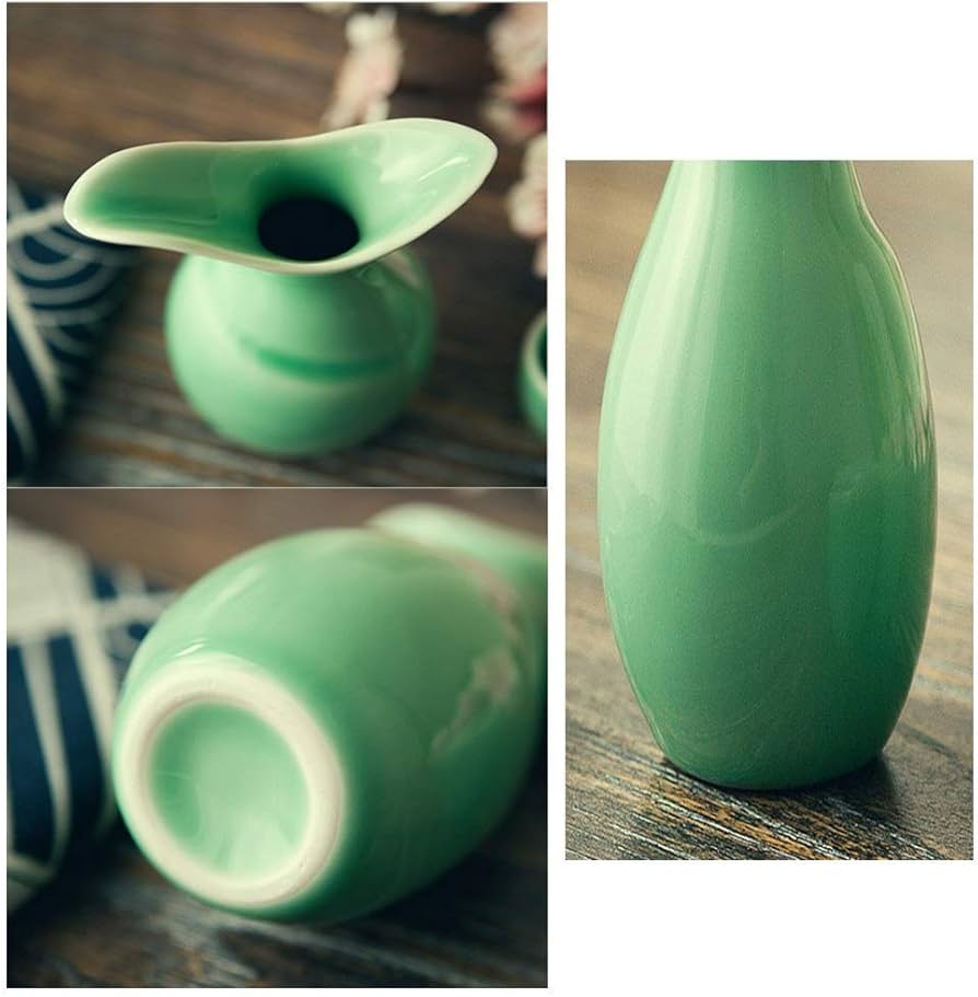 Amazon.co.jp: ワイレア中国酒器アンティーク青磁レトロセラミック