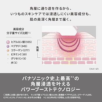 Amazon.co.jp: パナソニック イオン美顔器 イオンブースト マルチ EX