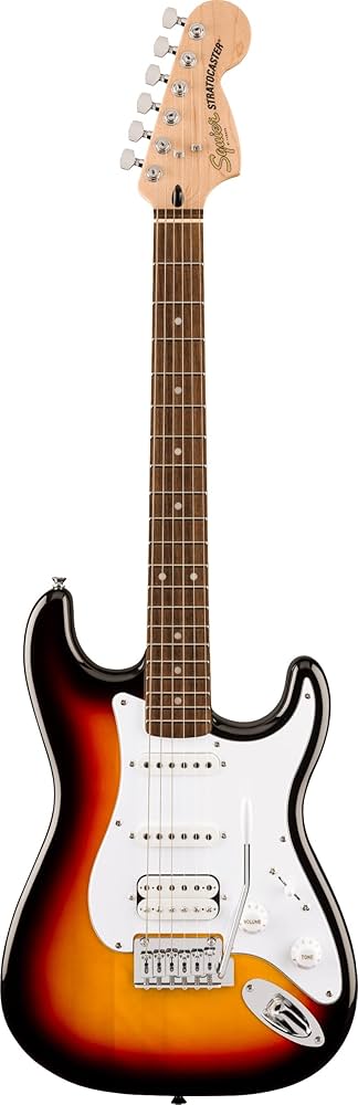 Amazon.com: Squier by Fender Affinity Stratocaster Jr. HSS 3-Color