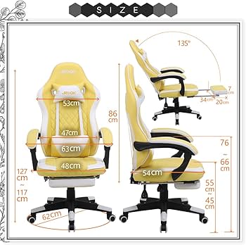 Amazon.co.jp: JKOOK ゲーミングチェア オットマン付き 多機能 連動