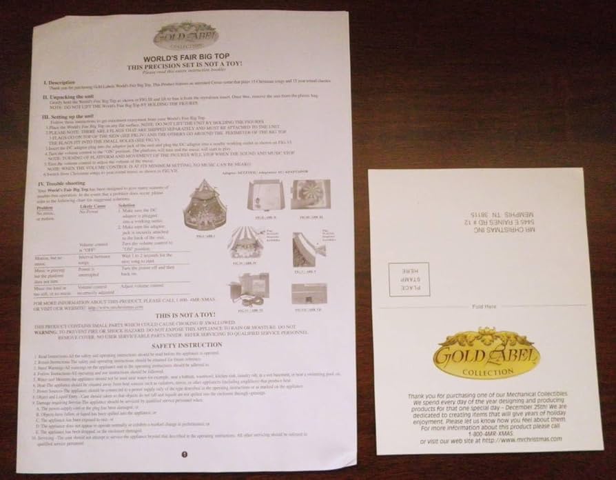 Amazon | Mr. christmas ミスタークリスマス World's Fair Big Top