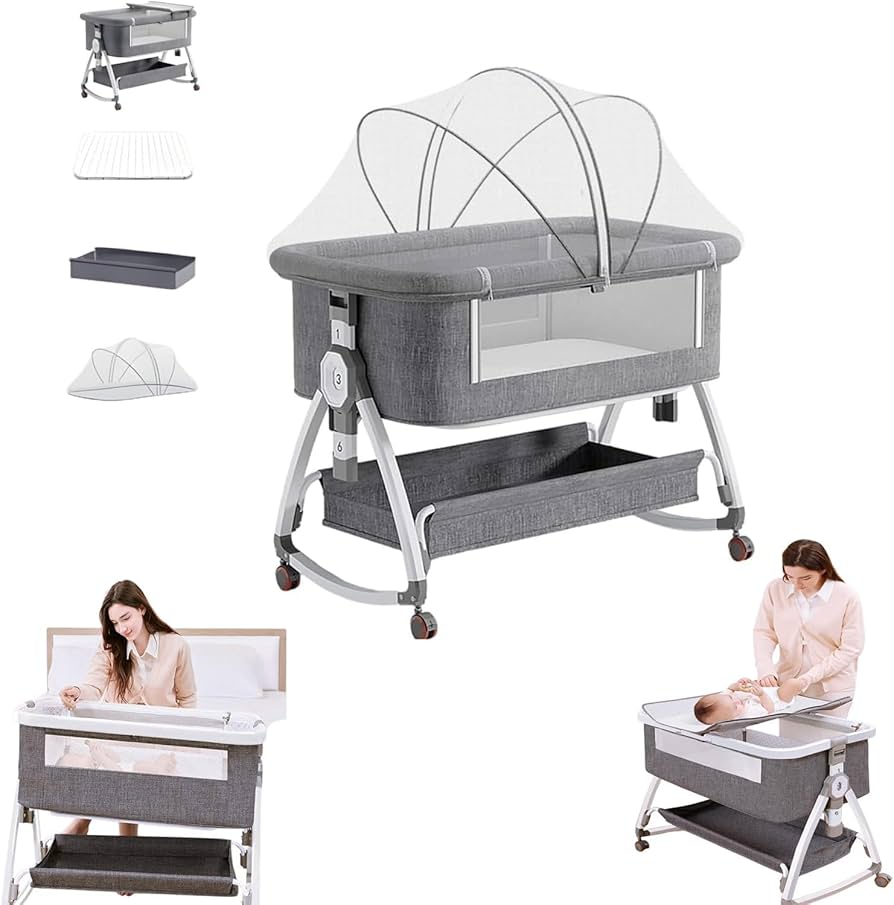 Amazon.co.jp: 【保育士が監修】ベビーベッド 添い寝ベッド 折りたたみ